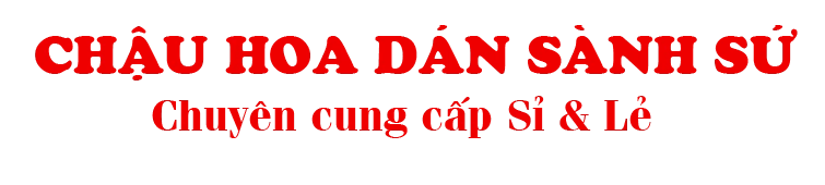 CHẬU HOA DÁN SÀNH SỨ
