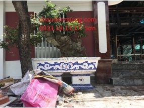 chậu chữ nhật đôn cao 