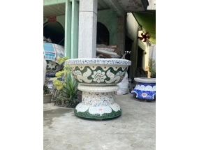 Chậu tròn 70cm đôn cao 