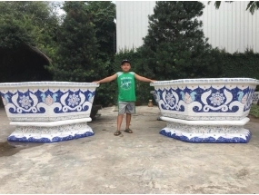 Chậu lục giác 1m5