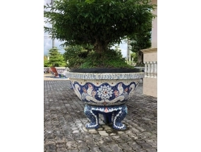 Chậu tròn 1m chân quỳ