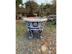 Chậu bát giác 80cm chân quỳ cao