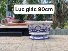 Chậu lục giác 90cm